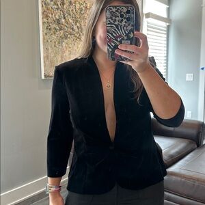 Alex Evenings Black Velvet top